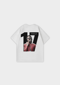 Michael Olise Backprint T-Shirt in Weiß, Rückseite mit großem Backprint | TEMPACE