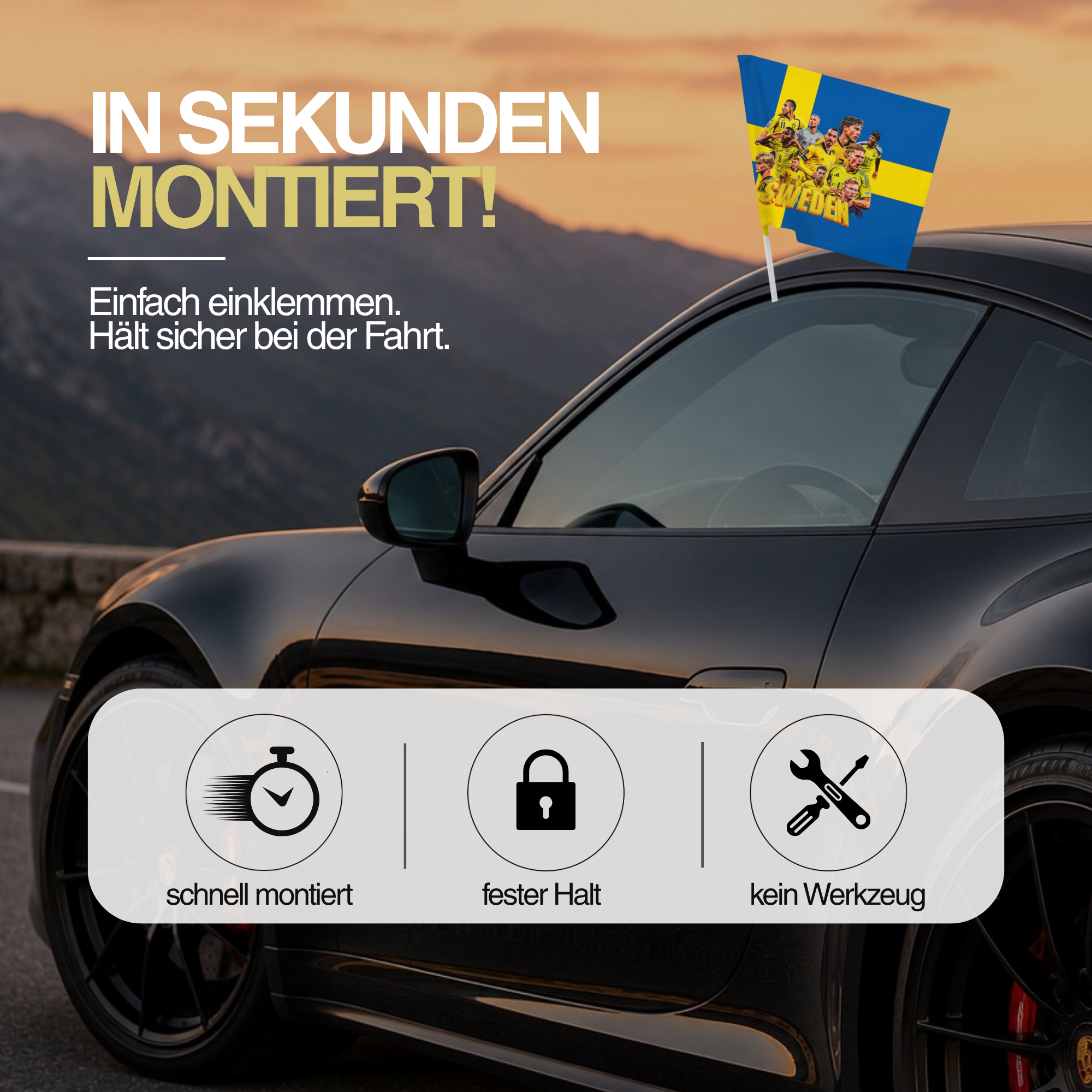 SCHWEDEN AUTOFLAGGE