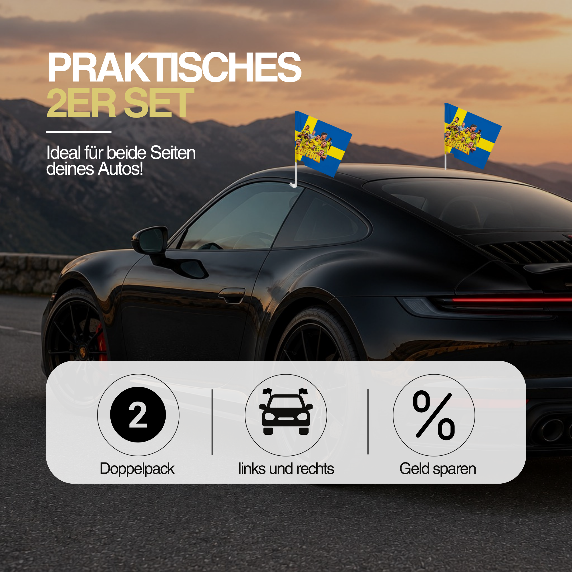 SCHWEDEN AUTOFLAGGE