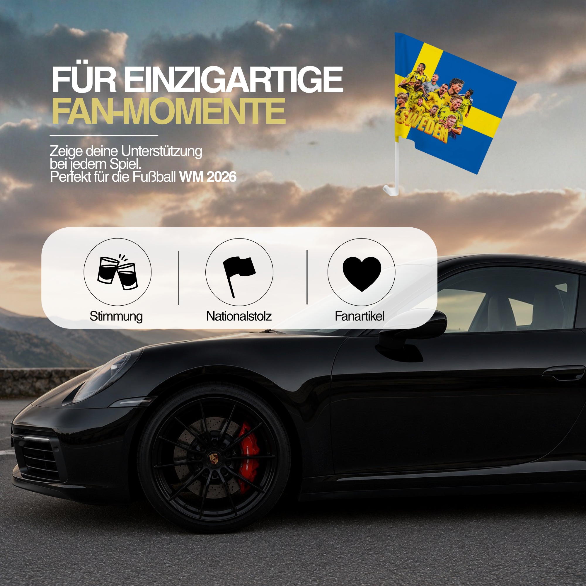 SCHWEDEN AUTOFLAGGE
