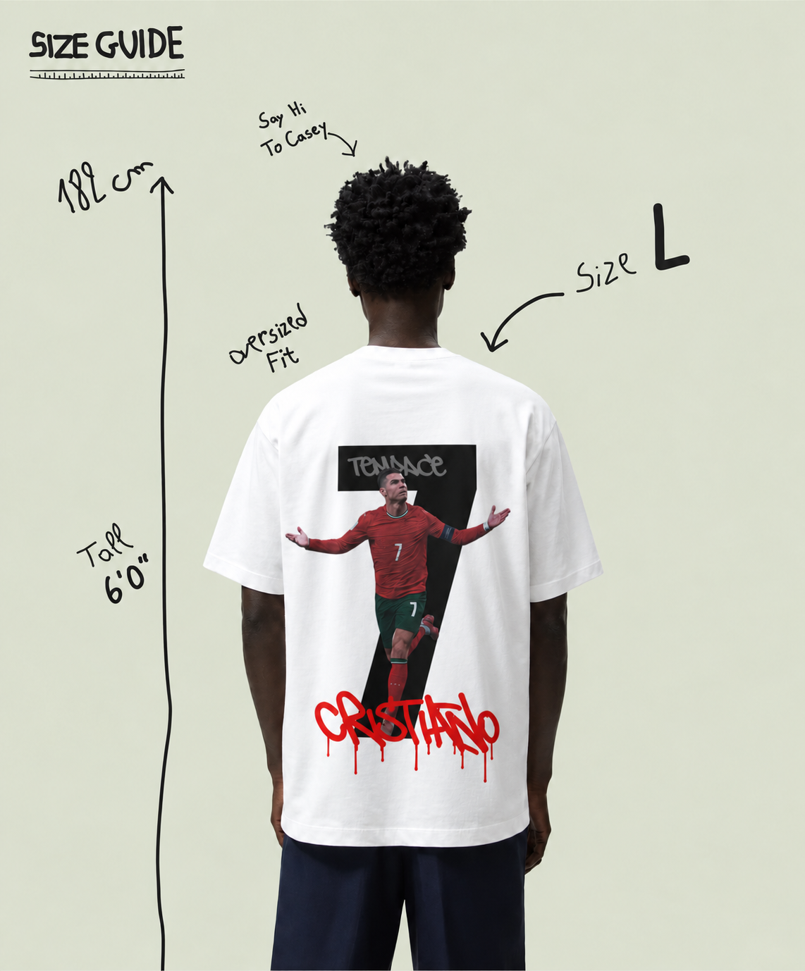 CRISTIANO BACKPRINT TEE